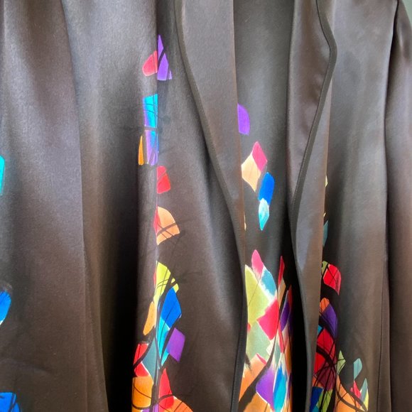 Yolanda Lorente Handpainted Black Stained Glass Jacket - Picture 8 of 11